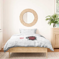 New Zealand Maori Heart Tribal Personalised Bedding Set Polynesian Patterns