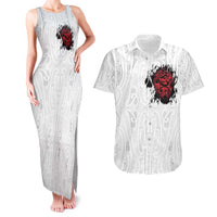New Zealand Maori Heart Tribal Personalised Couples Matching Tank Maxi Dress and Hawaiian Shirt Polynesian Patterns
