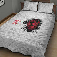 New Zealand Maori Heart Tribal Personalised Quilt Bed Set Polynesian Patterns