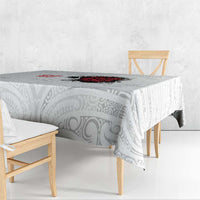 New Zealand Maori Heart Tribal Personalised Tablecloth Polynesian Patterns