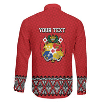 Tonga Heart Tribal Personalised Family Matching Long Sleeve Bodycon Dress and Hawaiian Shirt Polynesian Patterns LT9 - Polynesian Pride