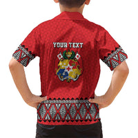 Tonga Heart Tribal Personalised Family Matching Off Shoulder Short Dress and Hawaiian Shirt Polynesian Patterns LT9 - Polynesian Pride