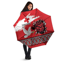 Tonga Heart Tribal Personalised Umbrella Polynesian Patterns