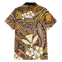 Personalised Hawaii Tribal Humpback Whale Family Matching Long Sleeve Bodycon Dress and Hawaiian Shirt Melemele Hibiscus Seamless Pattern LT9 - Polynesian Pride