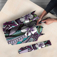 Personalised Hawaii Tribal Humpback Whale Umbrella Poni Hibiscus Seamless Pattern LT9 - Polynesian Pride