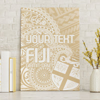 Custom Indo Fijians Canvas Wall Art Fiji ke Hindustani Polyneisan Paisley Beige Style