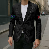 Queensland Maori Rugby Nga Hau e Wha Blazer Black Motif - Polynesian Pride