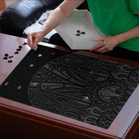 Queensland Maori Rugby Nga Hau e Wha Puzzle Black Motif - Polynesian Pride