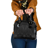 Queensland Maori Rugby Nga Hau e Wha Shoulder Handbag Black Motif LT9 One Size Black - Polynesian Pride