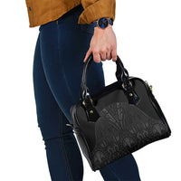 Queensland Maori Rugby Nga Hau e Wha Shoulder Handbag Black Motif LT9 - Polynesian Pride