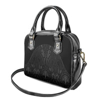 Queensland Maori Rugby Nga Hau e Wha Shoulder Handbag Black Motif LT9 - Polynesian Pride