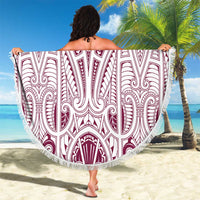Queensland Maori Rugby Nga Hau e Wha Beach Blanket White Motif LT9 - Polynesian Pride