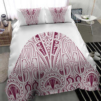 Queensland Maori Rugby Nga Hau e Wha Bedding Set White Motif