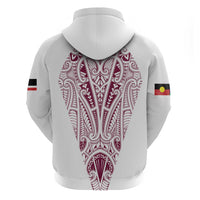 Queensland Maori Rugby Nga Hau e Wha Hoodie White Motif