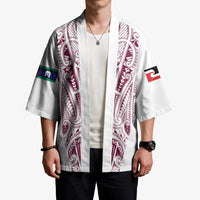 Queensland Maori Rugby Nga Hau e Wha Kimono White Motif - Polynesian Pride
