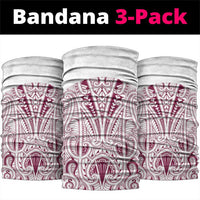 Queensland Maori Rugby Nga Hau e Wha Neck Gaiter White Motif LT9 package One Size: 25*50cm White - Polynesian Pride