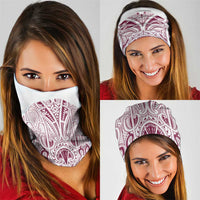 Queensland Maori Rugby Nga Hau e Wha Neck Gaiter White Motif LT9 - Polynesian Pride