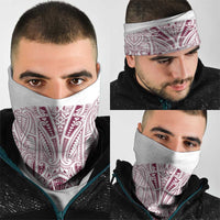 Queensland Maori Rugby Nga Hau e Wha Neck Gaiter White Motif LT9 - Polynesian Pride