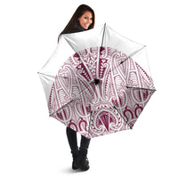 Queensland Maori Rugby Nga Hau e Wha Umbrella White Motif - Polynesian Pride