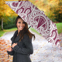 Queensland Maori Rugby Nga Hau e Wha Umbrella White Motif - Polynesian Pride