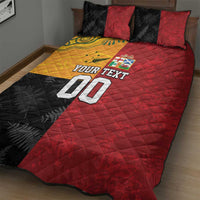 Custom British Lions-AUNZ Quilt Bed Set Australia-New Zealand Indigenous Motif