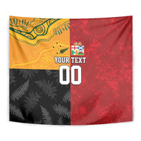 Custom British Lions-AUNZ Tapestry Australia-New Zealand Indigenous Motif