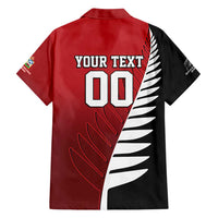 Custom British Lions New Zealand Family Matching Long Sleeve Bodycon Dress and Hawaiian Shirt Half Black Fern