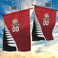 Custom British Lions New Zealand Garden Flag Half Black Fern