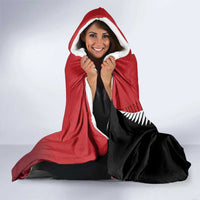 Custom British Lions New Zealand Hooded Blanket Half Black Fern