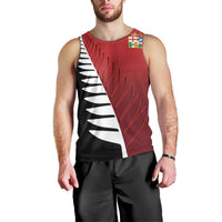 Custom British Lions New Zealand Men Tank Top Half Black Fern