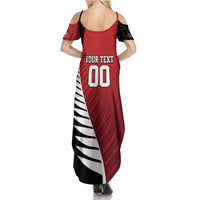 Custom British Lions New Zealand Summer Maxi Dress Half Black Fern