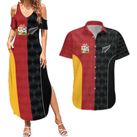 Custom British Lions New Zealand Couples Matching Summer Maxi Dress and Hawaiian Shirt Sporty Style