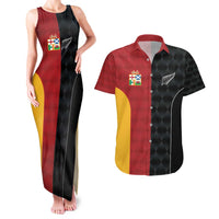 Custom British Lions New Zealand Couples Matching Tank Maxi Dress and Hawaiian Shirt Sporty Style
