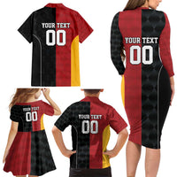 Custom British Lions New Zealand Family Matching Long Sleeve Bodycon Dress and Hawaiian Shirt Sporty Style