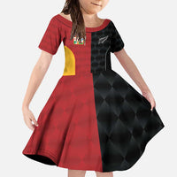 Custom British Lions New Zealand Family Matching Mermaid Dress and Hawaiian Shirt Sporty Style