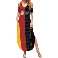 Custom British Lions New Zealand Family Matching Summer Maxi Dress and Hawaiian Shirt Sporty Style