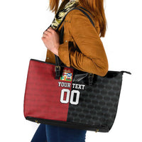 Custom British Lions New Zealand Leather Tote Bag Sporty Style