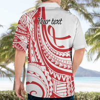 Know Your Status Red Ribbon Personalised Hawaiian Shirt Polynesian AIDS Awareness