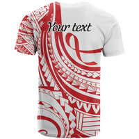 Know Your Status Red Ribbon Personalised T Shirt Polynesian AIDS Awareness