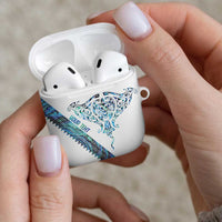 Kahui Whetu Paua shell Kowhaiwhai Taniko Personalised AirPods Case Manta Ray Shark-Turtle Maori Tribal Style