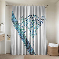 Kahui Whetu Paua shell Kowhaiwhai Taniko Personalised Bathroom Set Manta Ray Shark-Turtle Maori Tribal Style