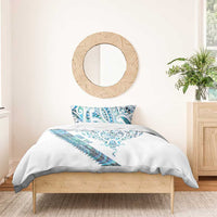 Kahui Whetu Paua shell Kowhaiwhai Taniko Personalised Bedding Set Manta Ray Shark-Turtle Maori Tribal Style