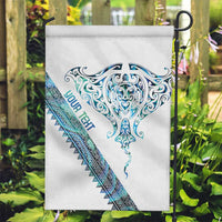 Kahui Whetu Paua shell Kowhaiwhai Taniko Personalised Garden Flag Manta Ray Shark-Turtle Maori Tribal Style LT9 Garden Flag Blue - Polynesian Pride