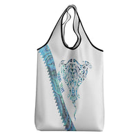 Kahui Whetu Paua shell Kowhaiwhai Taniko Personalised Grocery Bag Manta Ray Shark-Turtle Maori Tribal Style LT9 - Polynesian Pride
