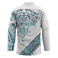 Kahui Whetu Paua shell Kowhaiwhai Taniko Personalised Hockey Jersey Manta Ray Shark-Turtle Maori Tribal Style LT9 - Polynesian Pride