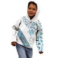 Kahui Whetu Paua shell Kowhaiwhai Taniko Personalised Kid Hoodie Manta Ray Shark-Turtle Maori Tribal Style LT9 - Polynesian Pride