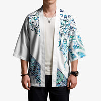 Kahui Whetu Paua shell Kowhaiwhai Taniko Personalised Kimono Manta Ray Shark-Turtle Maori Tribal Style LT9 - Polynesian Pride