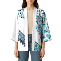 Kahui Whetu Paua shell Kowhaiwhai Taniko Personalised Kimono Manta Ray Shark-Turtle Maori Tribal Style LT9 - Polynesian Pride