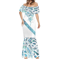 Kahui Whetu Paua shell Kowhaiwhai Taniko Personalised Mermaid Dress Manta Ray Shark-Turtle Maori Tribal Style LT9 - Polynesian Pride
