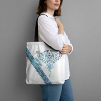 Kahui Whetu Paua shell Kowhaiwhai Taniko Personalised Tote Bag Manta Ray Shark-Turtle Maori Tribal Style LT9 - Polynesian Pride